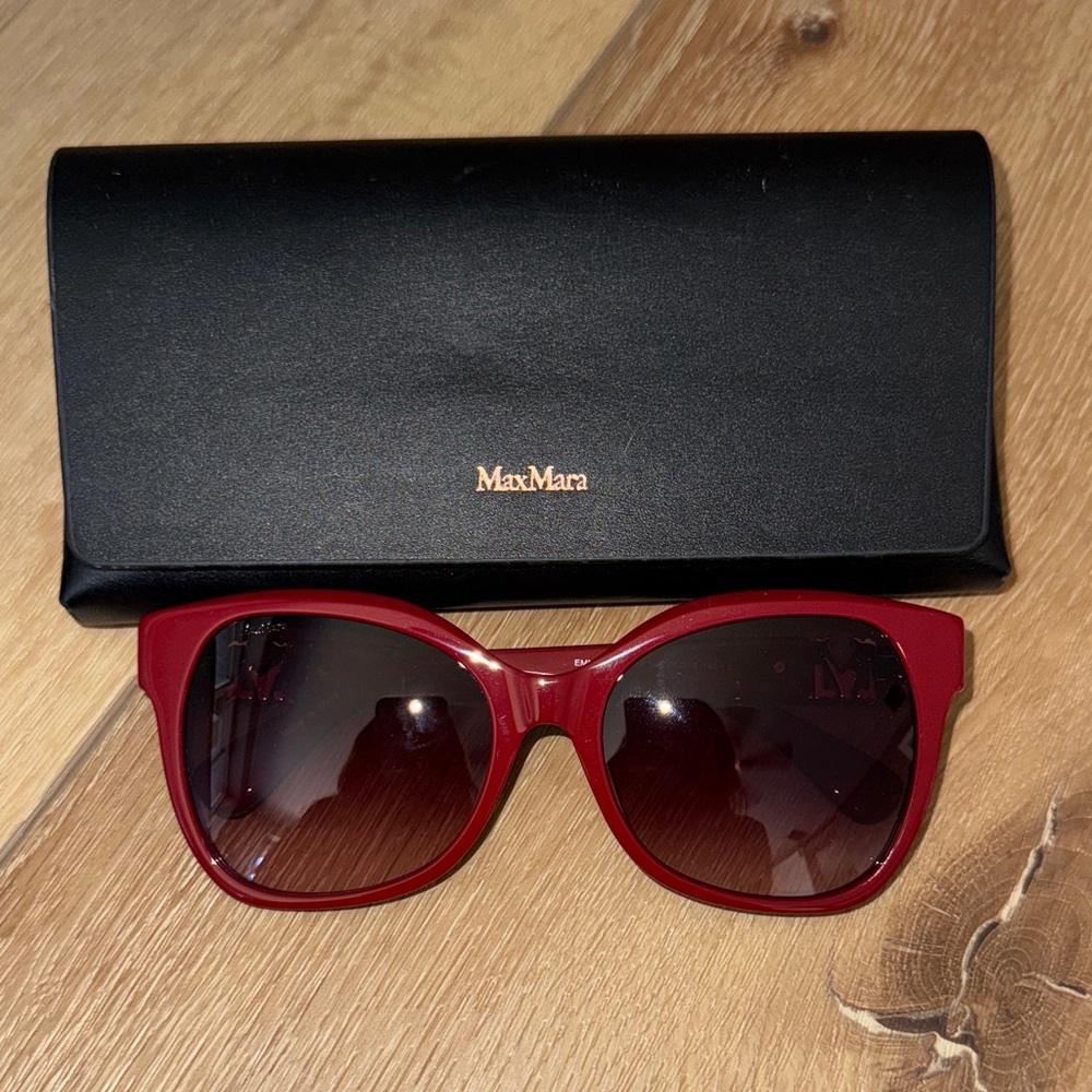 MaxMara Bold Red Sunglasses